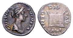 Ancient Coins - Crispina, wife of Commodus, died AD 183. AR Denarius (18 mm, 2.56 gram) Rome 180-182