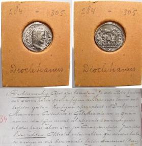 Ancient Coins - Monk of Wittem Collection of 83 Roman coins, with a hand-written catalogue in Latin