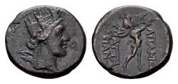 Ancient Coins - Phrygia, Apamea. AE (13 mm, 4.27 gram) circa 88-40 BC, Attalos, son of Bianor, magistrate
