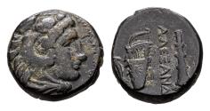 Ancient Coins - Macedonian Kingdom. Alexander III the Great 336-323 BC, AE (17 mm, 6.09 gram) Uncertain mint in Macedon 336-323 BC