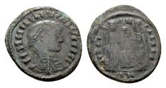 Ancient Coins - Constantinian Times. Licinius II Caesar 317-324 (?). AE Imitative (“Barbarous”) Follis (17 mm, 2.41 gram) Balkan region