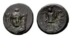 Ancient Coins - Lucania, Herakleia. AE (15 mm, 2.88 gram) circa 281-278 BC