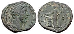 Ancient Coins - Marcus Aurelius 161-180. AE Dupondius (orichalcum) (24 mm, 14.68 gram) Rome 170-171
