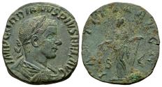 Ancient Coins - Gordian III 238-244. AE Sestertius (27x30 mm, 13.08 gram) Rome
