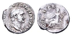 Ancient Coins - Vespasian 69-79. AR Denarius (17mm, 3.22 gram) Rome 70