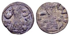 Ancient Coins - Kingdom Axum. Gersem, circa 580s. AR (Billon) “Argyros” (15 mm, 0.60 gram)
