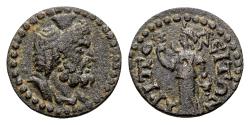 Ancient Coins - Lydia, Tripolis. Time of the Severans 193-235. AE (17mm, 2.75 gram)