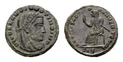Ancient Coins - Divus Claudius II Gothicus, died 270. AE Half Follis (16mm, 1.66 gram) Siscia 317-318