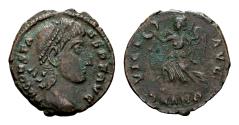 Ancient Coins - Constans AD 337-350. AE Follis (16 mm, 1.84 gram) Antioch