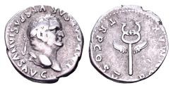 Ancient Coins - Vespasian 69-79. AR Denarius (19 mm, 3.23 gram) Rome 74