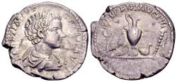 Ancient Coins - Geta Caesar 198-209, AR Denarius (20mm, 4.78 gram) Rome 198-200