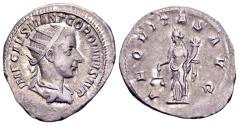 Ancient Coins - Gordian III AD 238-244, AR Antoninianus (22x24mm, 3.98 gram) Rome
