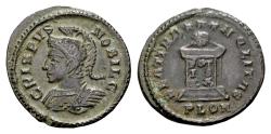 Ancient Coins - Crispus Caesar AD 316-326, AE Follis (20 mm, 2.94 gram) London AD 321-322