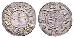 World Coins - Carolingians. Charles the Bald (Charles le Chauve), King of West Francia AD 840-877. AR Denier (21 mm, 1.53 gram) Toulouse