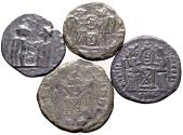 Ancient Coins - Constantinian Times. Lot of 4 Imitative (“Barbarous”) Follis Balkan region
