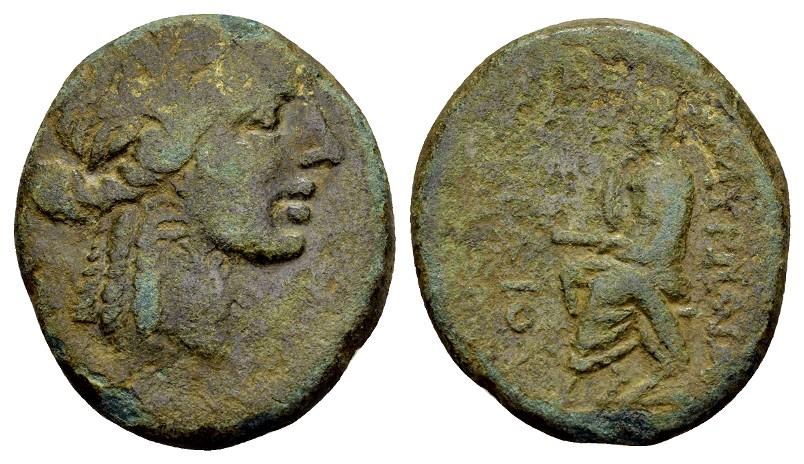 Ionia, Smyrna. AE Homereion (19x22mm, 8.03 gram) c. 2nd-1st century BC ...