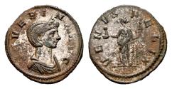 Ancient Coins - Severina wife of Aurelian AD 270-275. AE Silvered Denarius (20 mm, 2.28 gram) Rome