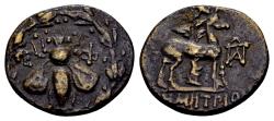 Ancient Coins - Ionia, Ephesos. AE (18mm, 3.35 gram) circa 2nd-1st centuries BC, Demetrios, magistrate