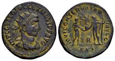 Ancient Coins - Diocletian AD 284-305. AE Antoninianus (21 mm, 4.40 gram) Tripolis