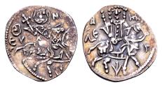 Ancient Coins - Empire of Trebizond. Alexios III Komnenos AD 1349-1390. AR Asper (19 mm, 1.96 gram)