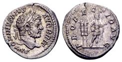 Ancient Coins - Caracalla AD 198-217, AR Denarius (19mm, 3.51 gram) Rome AD 210-213
