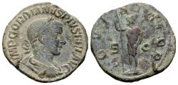 Ancient Coins - Gordian III 238-244. AE Sestertius (32 mm, 15.59 gram) Rome