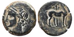 Ancient Coins - CARTHAGINIANS OCCUPATION. Æ, Calco. Uncertain Spanish mint under Carthaginian occupation, circa 237-209 BC