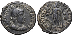 Ancient Coins - CRISPUS. Æ, Follis. 317-320 AD. Nicomedia mint. (SNN?). PROVIDENTIAE CAESS. Scarce R2.