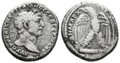 Ancient Coins - TRAJAN. AR Tetradrachm of Antioch, Seleucis and Pieria. Dated RY 15 = AD 110/1. Eagle.