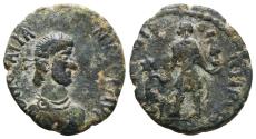 Ancient Coins - GRATIAN. Ae, Centenionalis. BARBAROUS IMITATION. AD 378-383. REPARATIO REI PVB.