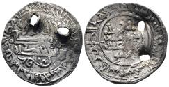 World Coins - HISHAM II. Ar, Dirham. AH 385. Madinat Fas (Fez). Citing `Amir in IA. Rare. CALIPHATE OF CORDOBA (Spain)