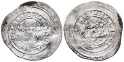 World Coins - FATIMIDS. Al-Hakim bi-Amr Allah. Ar, 1/2 Dirham. AH 386-411. Probably Filastin mint. Very rare.