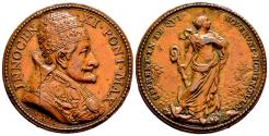 World Coins - VATICAN CITY. Innocencius XI. Ae, Medal. 1688 (Anno XII). Rome.