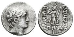 Ancient Coins - KINGS OF CAPPADOCIA. Ariarathes VI Epiphanes Philopator. Ar, Drachm. Dated RY 3 = 128/7 BC.