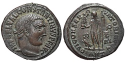 Ancient Coins - CONSTANTINE I. Æ, Follis. 313-314 AD Antioch mint. (ANT) IOVI CONSERVATORI. (R2) Scarce.