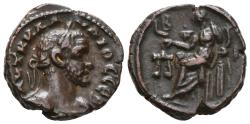 Ancient Coins - CLAUDIUS GOTHICUS. Bi, Tetradrachm. Egypt, Alexandria. Dated RY 2 = AD 269/270. L B (date), Dikaiosyne seated left, holding scales and cornucopia.