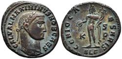 Ancient Coins - Maximinus II. AE, Follis. 308-310 AD. Alexandria. GENIO CA - ESARIS, Genius. K left, S above P right; in exergue, ALE