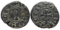 World Coins - BISHOPRIC OF VIVIERS, Languedoc. AE, Obol. 1252-1256. Aimar mint. FRANCE.