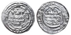 World Coins - HISHAM II. AR, Dirham. 383 AH, First reign. Al-andalus mint. CALIPHATE OF CÓRDOBA.