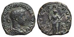 Ancient Coins - VOLUSIAN. AE, Sestertius. 251-253 AD. Rome mint. FELICITAS PVBLICA.