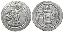 Ancient Coins - HORMIZD II. AR, Drachm. 303-309 AD. SASANIAN.