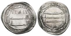 World Coins - HARUN AL-RASHID. Ar, Dirham. AH 175. Madinat Al-Salam mint. Abbasid Caliphate.
