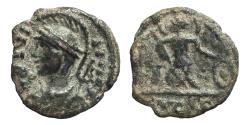 Ancient Coins - CONSTANTINOPOLIS. AE, Half follis. 330-334 AD. Lugdunum mint? BARBAROUS IMITATION.