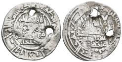 World Coins - HISHAM II. Ar, Dirham. 394 AH. Madinat Fas (Fez). Citing `Abd Al-Malik y Al-Hayib. Caliphate of Córdoba. RARE.