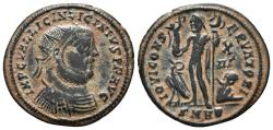 Ancient Coins - LICINIUS I. Æ, Follis. 321-324 AD Nicomedia mint SMNB. Jupiter, IOVI CONSER-VATORI AVGG.