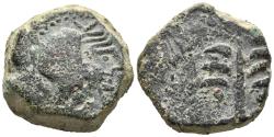 Ancient Coins - NORTH AFRICA. Carthage Æ Double Unit. Uncertain Spanish mint under Carthaginian occupation, circa 237-209 BC.