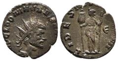 Ancient Coins - QUINTILLUS. Æ, Antoninian. 270 AD. Rome mint. FIDES MILITVM / E