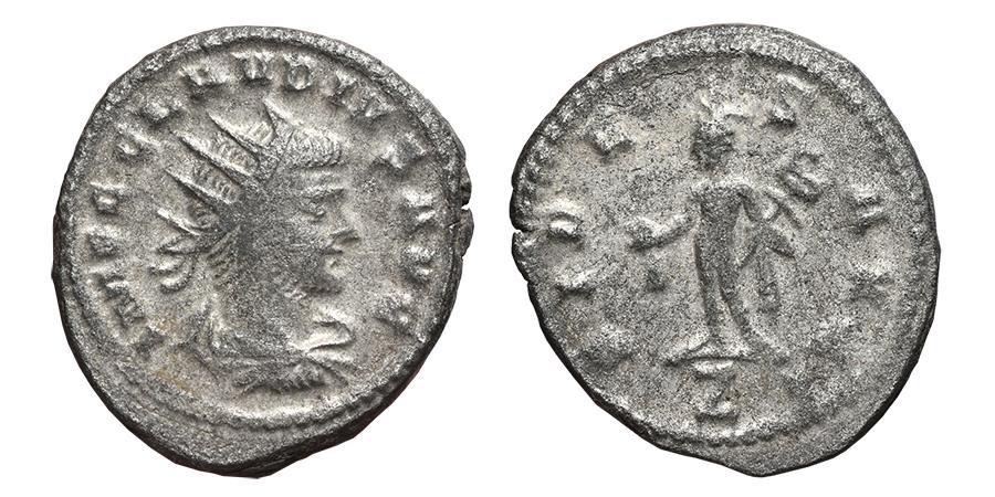 CLAUDIUS II GOTHICUS. Antoninianus. 268-269 AD. Antioch mint. FIDES AVG.  Mercury / Hermes