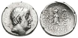 Ancient Coins - KINGS OF CAPPADOCIA. Ariobarzanes I Philoromaios. AR, Drachm. Mint A (Eusebeia under Mt. Argaios), dated RY 29 = 67/6 BC