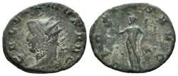 Ancient Coins - GALLIENUS. Ae, Antoninianus. AD 262. Mediolanum. VIRTVS AVG. Extremely Rare.